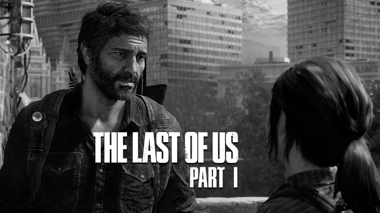 Ellie The Last Of Us Part 2 Monochrome Poster Wallpaper 4K