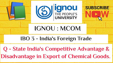 IGNOU : MCOM : IBO 3 : Q - STATE INDIA