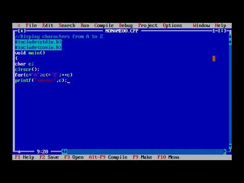 A to Z character display in c program | Superb Madhu24