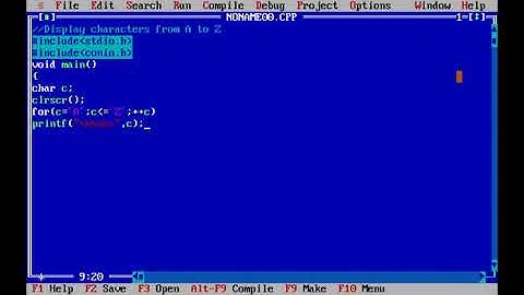 A to Z character display in c program | Superb Madhu24