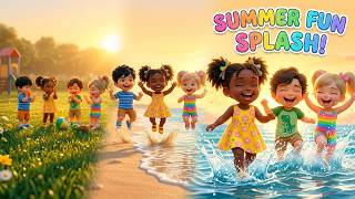 Sunny Summer Fun Song for Kids ☀️ | Dance, Clap &amp; Splash! | Toddler Nursery Rhymes