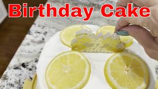 Birt ay Cake - Making A Lemon Pineapple Cake For My Husband