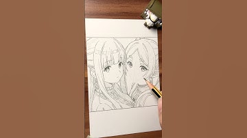 How to draw Fern & Frieren Face outline? #drawing #frieren #fern #anime #shorts