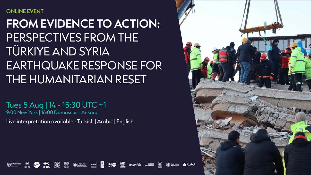 Perspectives from the Türkiye and Syria Earthquake Response for the Humanitarian Reset | IAHE report