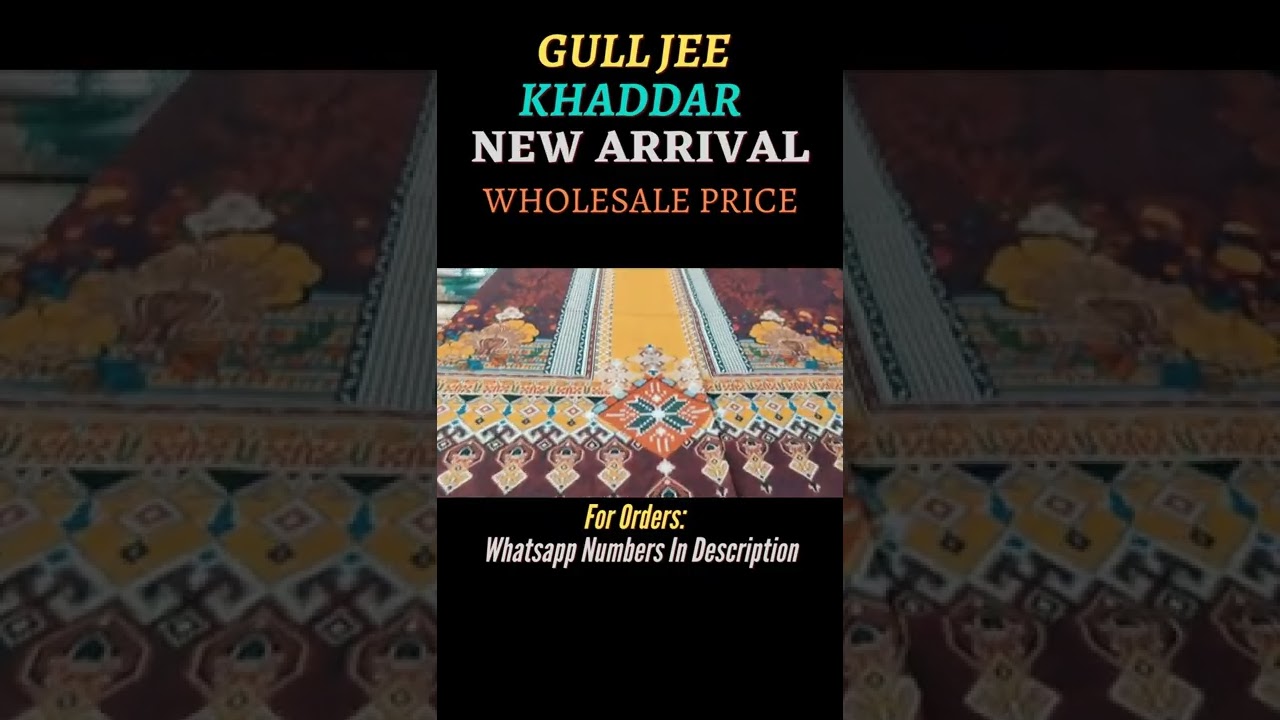 Gull Jee Khaddar Collection Super SALE ! 