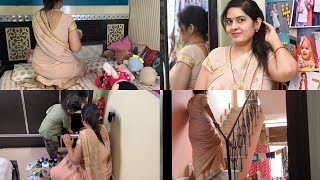 Cleaning In Saree Saas Ki Saree Pehan Kr Cleaning Krdi Saree Vlog