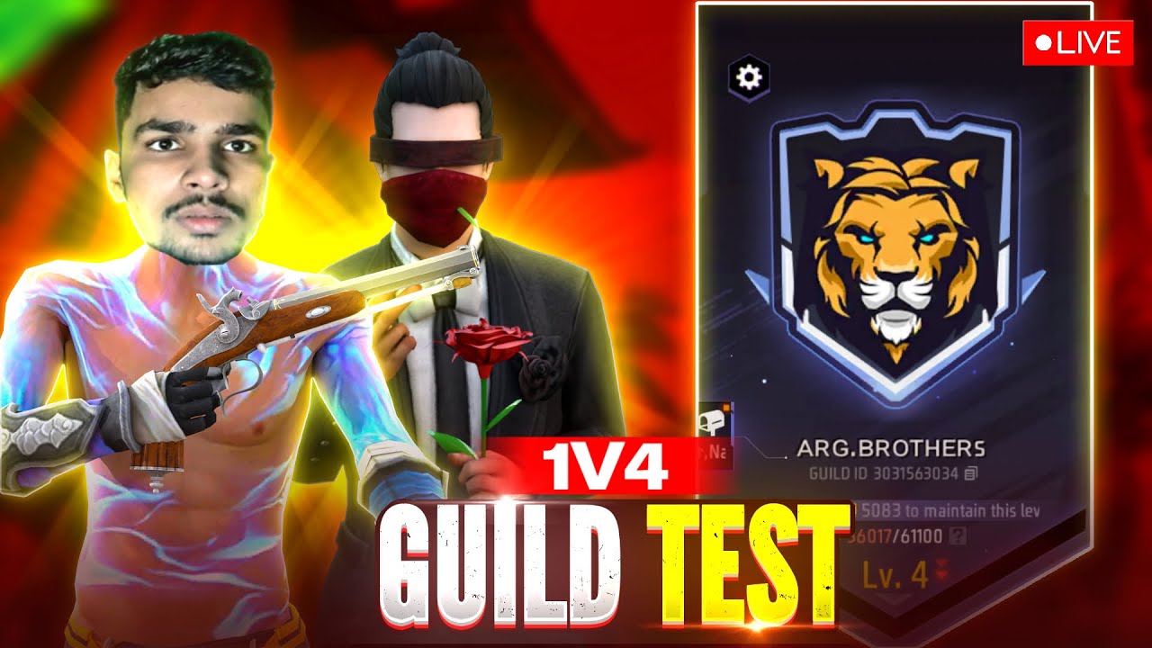 Free Fire India😱 Coming Soon LIVE GUILD TEST🔥