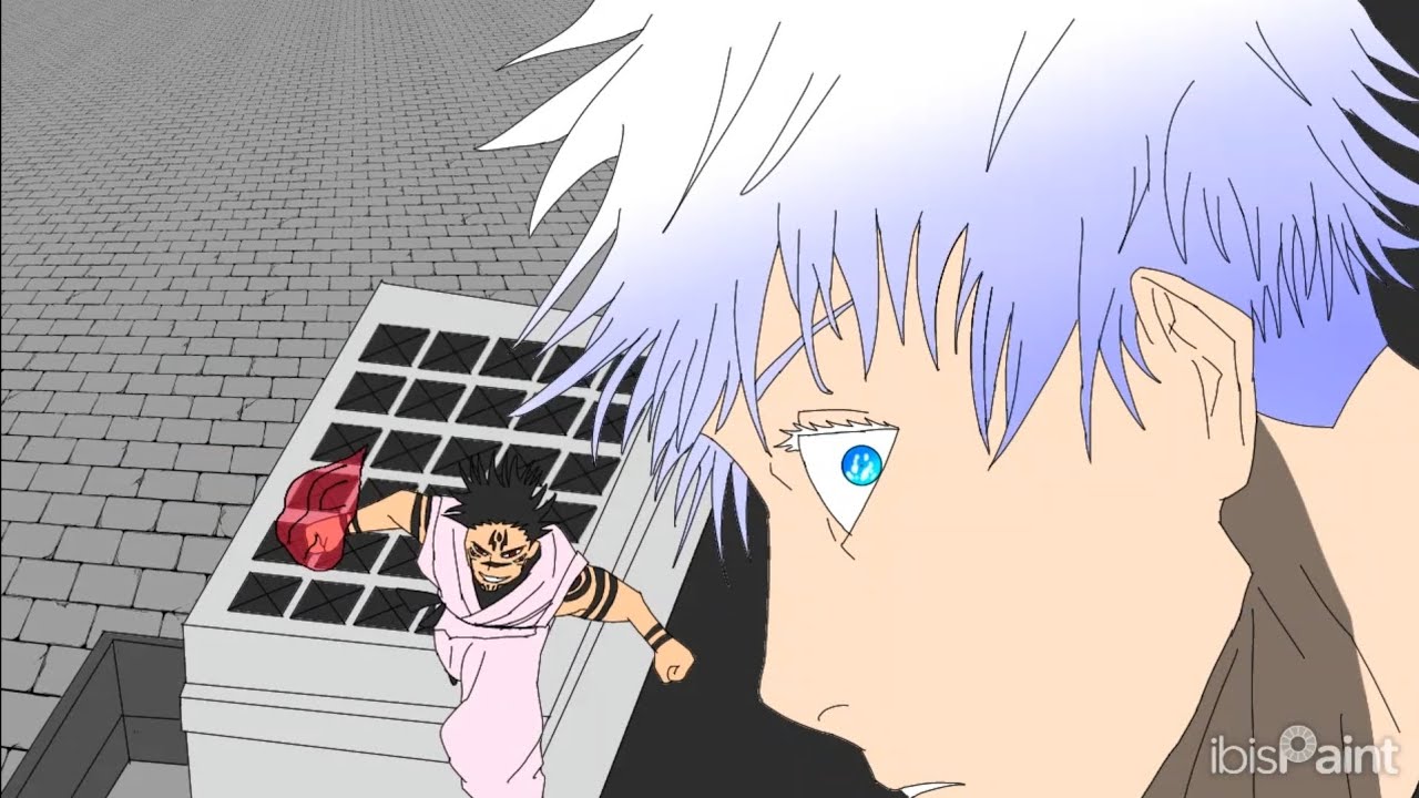 JJK chapter 224 animation part2 | Gojo vs Sukuna part2 