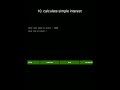 CALCULATE SIMPLE INTEREST || cppm || #bca