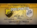 Doelpunten oefenduel DOS Kampen - SV Urk (din. 21 okt. 2025).