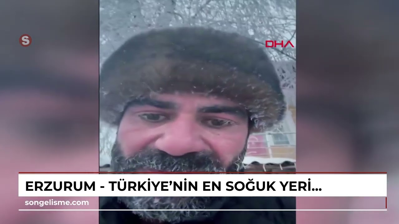 ERZURUM - Türkiye'nin en soğuk yeri, -28,2 derece ile Erzurum Tekman oldu