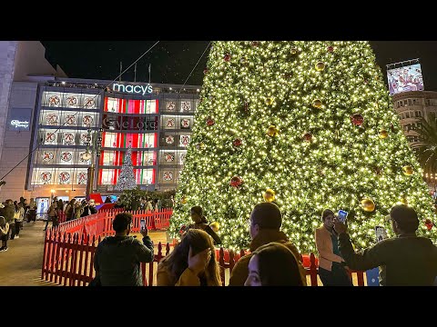 Video: San Francisco Union Square saat Natal: Tur Foto
