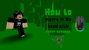 How to macro with Razer device in 2024 Da hood. | VisionsDH