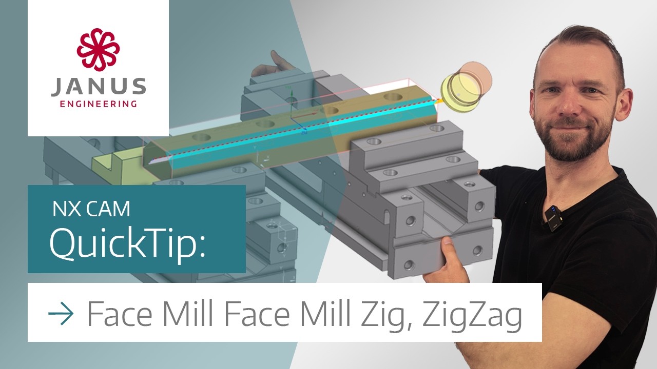 NX CAM Tutorial | Face Mill Zig, ZigZag - YouTube