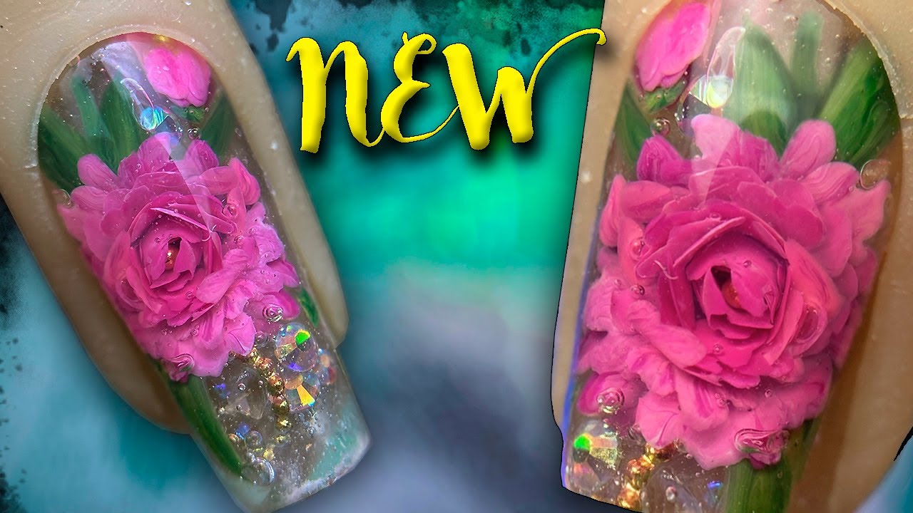 МК🔥БЕСПЛАТНО!😱 ОПТИЧЕСКИЕ НОГТИ! Хрустальные цветы.Если НЕ УМЕЕШЬ РИСОВАТЬ.ЛЕГКО.Frozen flowers.nail