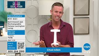 Bell + Howell Rechargeable Deluxe Lexington Lamp on HSN with Chad Allen @TVchad