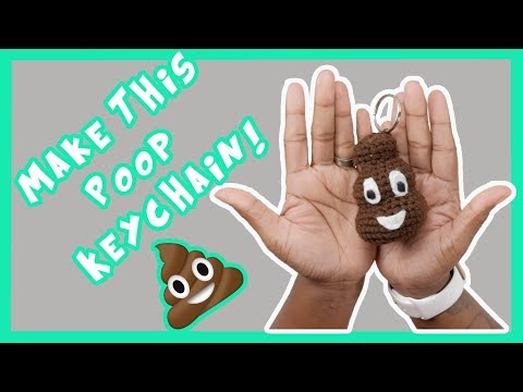 Crochet Poop Keychain 💩💩💩