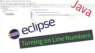 How to turn on line numbers in Eclipse