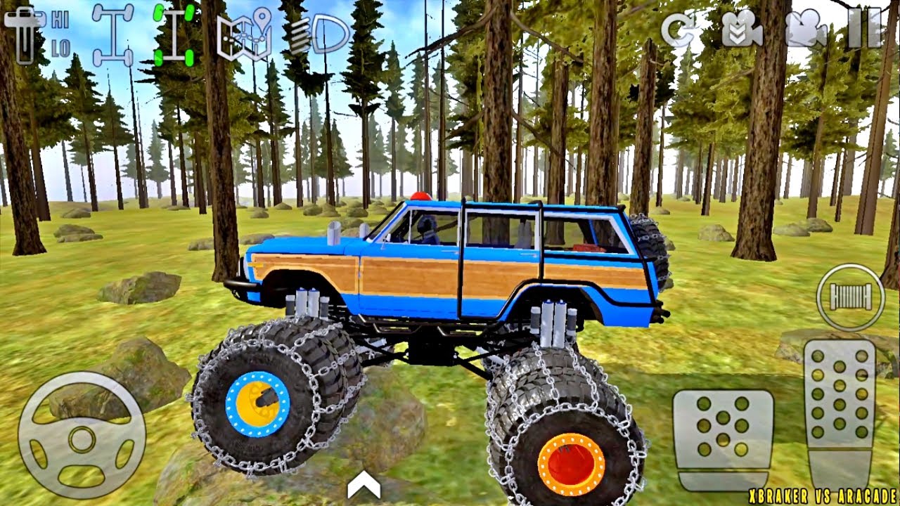 Offroad Outlaws 11 Monster Truck Police Unlocked Woodlands Map