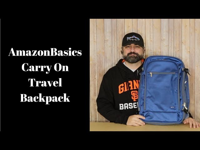 Basics Carry on Travel Backpack - Black