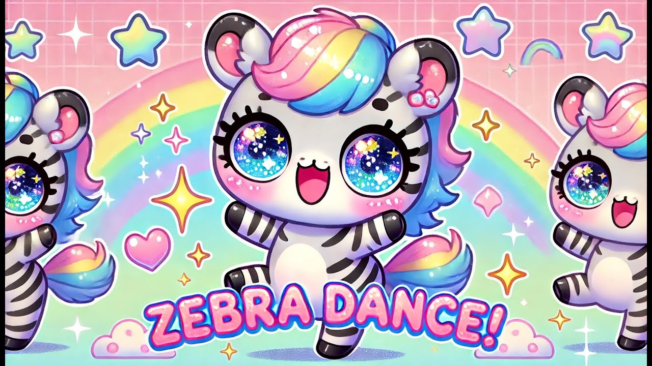 Zebra Dance Song for Kids 🦓💃 | Fun Animal Music & Rhymes!