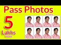 How To Make Passport Photos in easy way using photoshop in telugu