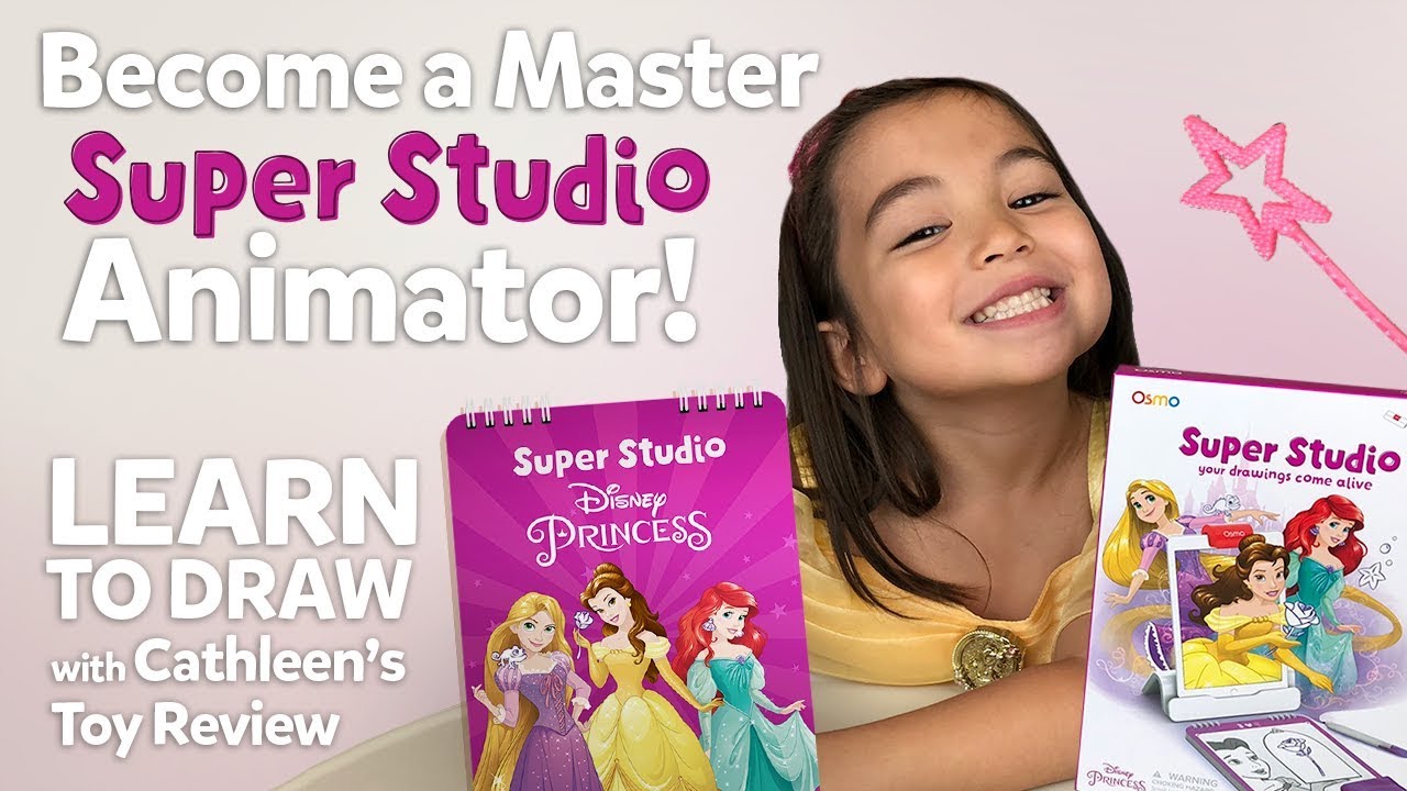 *NEW* Osmo Super Studio Disney Princess  | Learn to Draw Ariel, Belle, and Rapunzel
