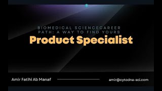 Biomedical Science Career Path: Product Specialist