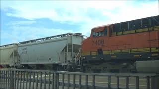 BNSF #799 Leads Sand Train