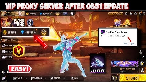 OB51 PROXY SERVER HOW TO DOWNLOAD | GAMEPLAY PROXY SERVER | VIP FFKIPAS BETA PROXY SERVER