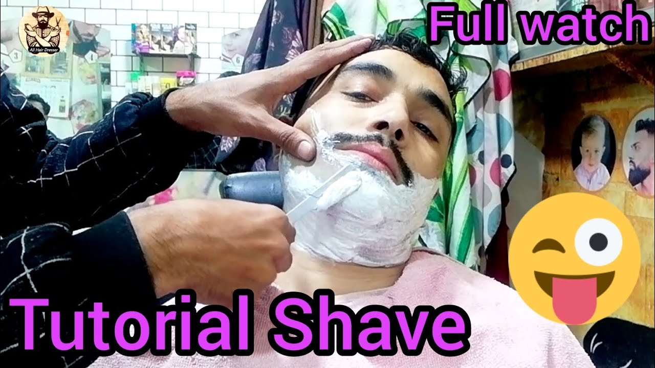 Tutorial Shave for young man's 2023 Most Attractive Shaving Tutorial in