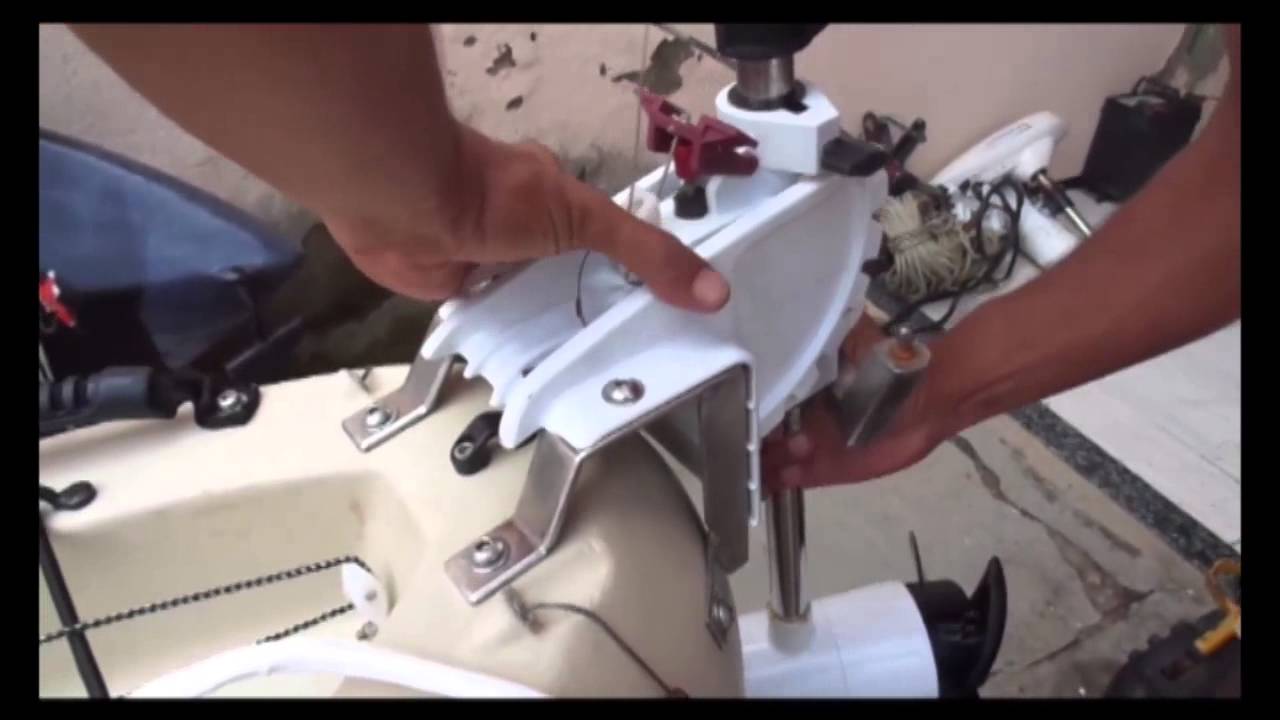 Caiaque Hunter 285 Com Motor Eletrico Esquema Basculante Para Motor Eletrico No Caiaque Youtube