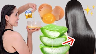 HAIR WASH ROUTINE WITH EGG AND ALOE VERA  INCREDIBLE RESULTS ✨BEAUTYBYPRISCILA