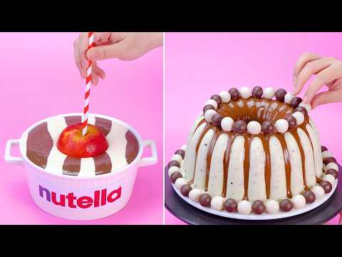 🍫So Tasty Dark & White Chocolate Cake With Milk Cream Recipes | Sweet Chocolate Cake For Party #7
