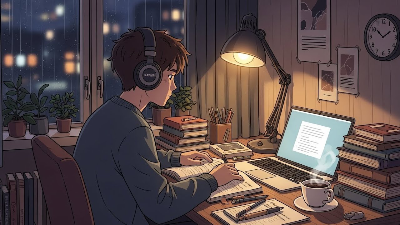 Lofi Boy 🌙 10 Hours of Lofi Music for Studying, Relaxing & Deep Focus