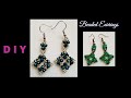 Stunning Earrings / DIY How to make beaded earrings / Aretes / Orecchini / Beading Tutorial #352