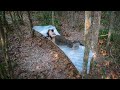 Solo Winter Bushcraft Camping Make From Plastic Wrap - Bushcraft Skills - Survival Camping Alone