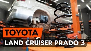 front and rear Coil springs installation TOYOTA LAND CRUISER: video manual