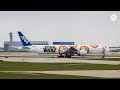 ANA Star Wars BB-8 livery takeoff from ORD