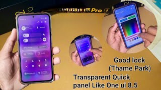 Samsung Galaxy M35 Good Lock Theme Park Quick Panel Customizetion Features One Ui 8.5