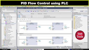PID Flow Control Using PLC - Siemens Tia Portal, Factory IO Simulation