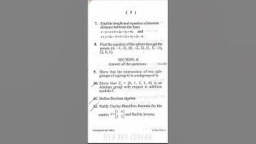 VBU BCA SEM2 pyq basic mathematics 2 2022-25 #vbuhazaribagh #exa