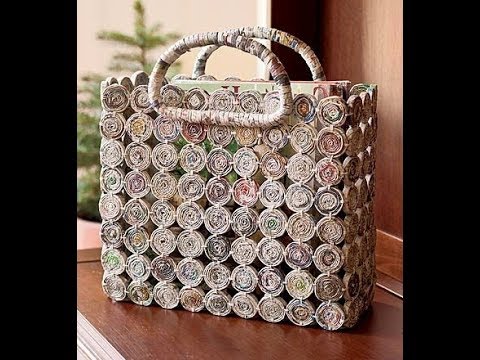 Desain Tas Cantik Dari Limbah  Kertas  YouTube