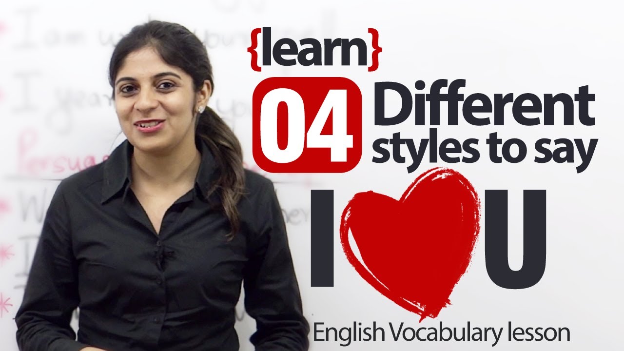 business english book Different styles to say 'I Love You' - Spoken English Lesson
