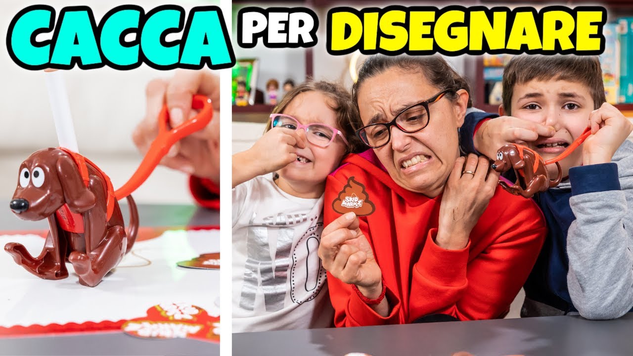 DISEGNIAMO CON LA CACCA DEL CANE: Gioco Pazzo in Famiglia GBR