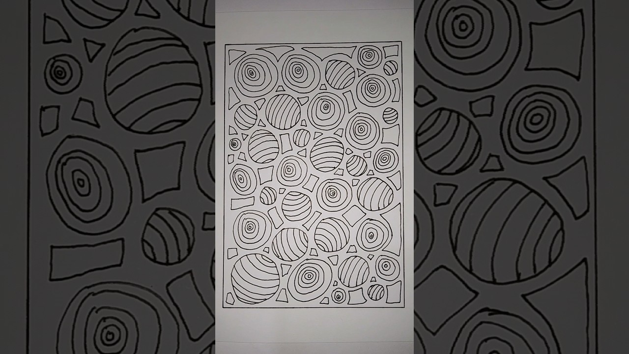 calm your mind by drawing easy patterns // 10