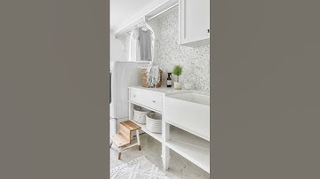 Quick Look: White Laundry Rooms #shorts | And Then There Was Style