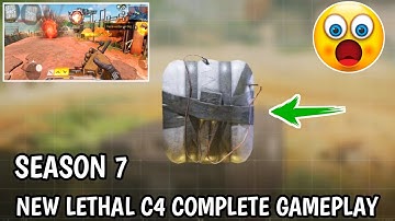 NEW LETHAL C4 COMPLETE GAMEPLAY IN CODM 2022 | SEASON 7 NEW C4 GAMEPLAY IN CODM 2022