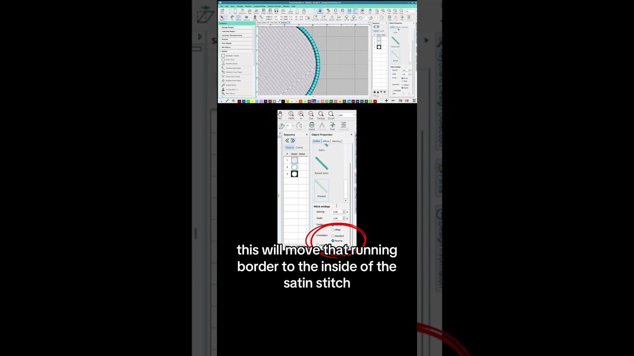 How To Create A Faux-Merrow Edge For A Patch Using Hatch Digitizing Software 