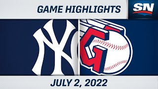 MLB Game 2 Highlights | Yankees vs. Guardians - July 2, 2022